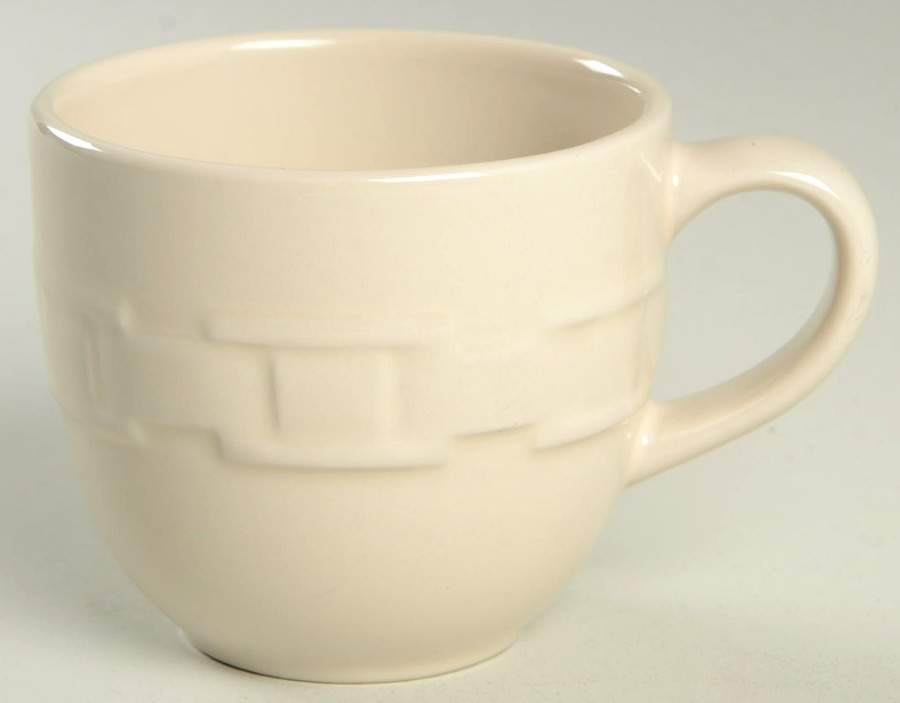 Woven Traditions Ivory Small Mug by Longaberger-1