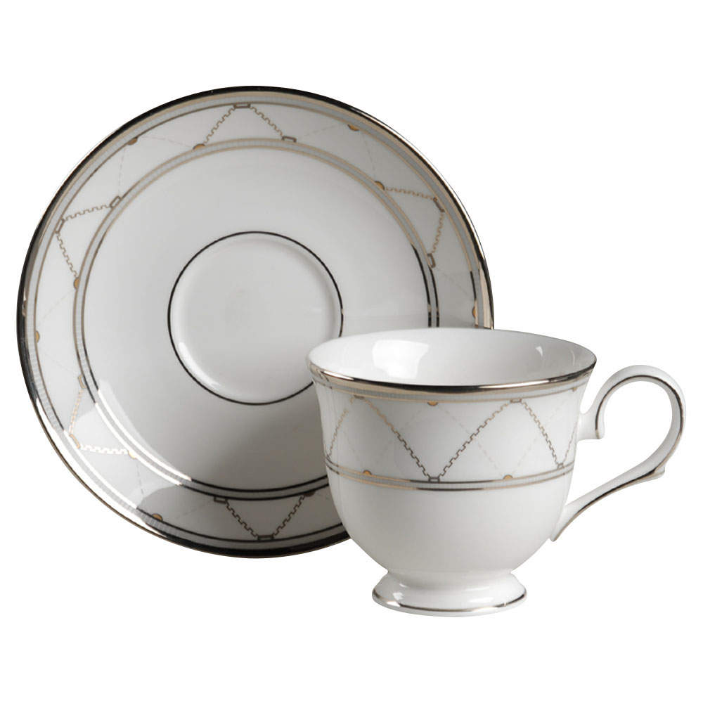 Crossroads Footed Cup & Saucer Set by Lenox-1