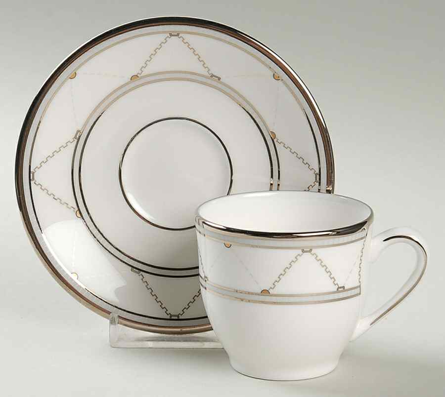 Crossroads Flat Demitasse Cup & Saucer Set by Lenox-1