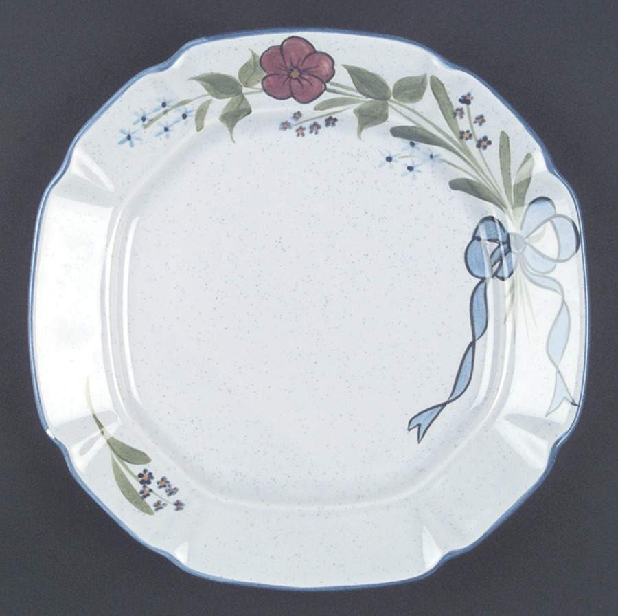 Blue Bouquet 13" Chop Plate (Round Platter) by Los Angeles-1