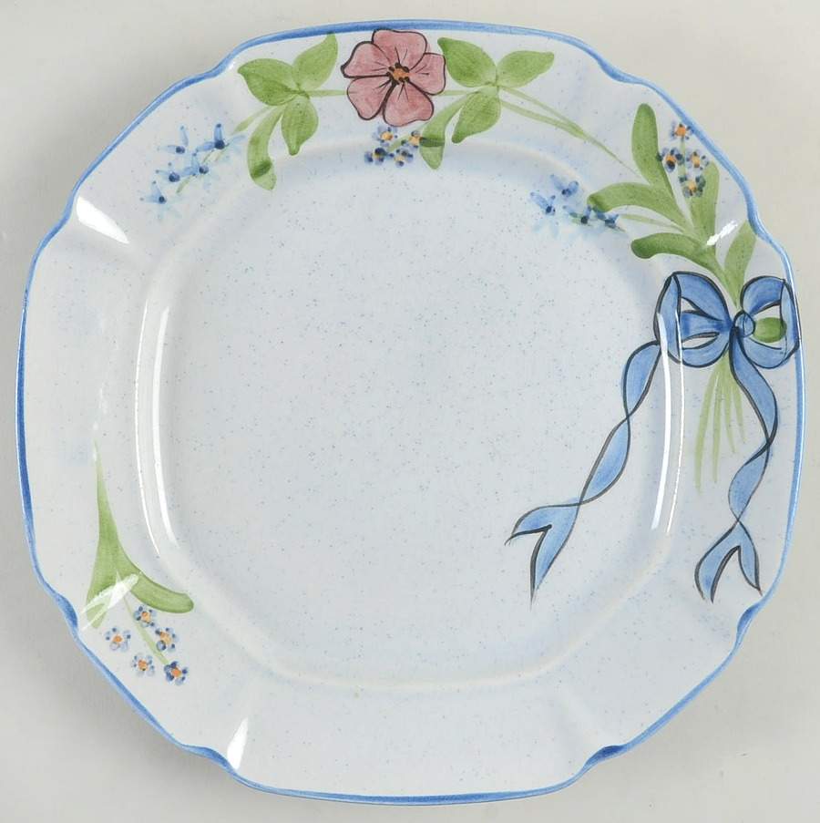 Blue Bouquet Dinner Plate by Los Angeles-1