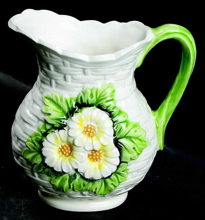 Rustic Daisy 16 Oz Pitcher by Lefton-1