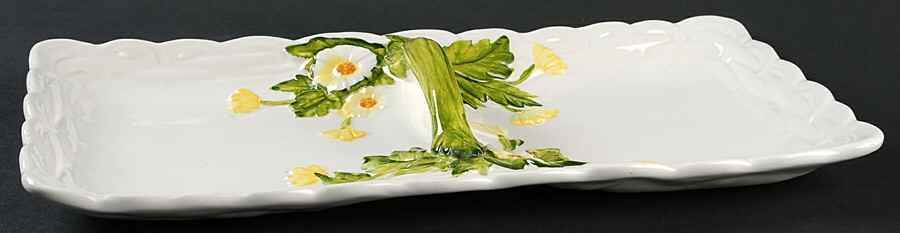 Rustic Daisy 2-Part Relish by Lefton-1