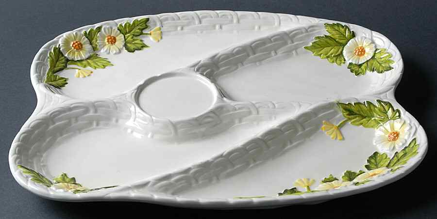 Rustic Daisy 5-Part Relish by Lefton-1