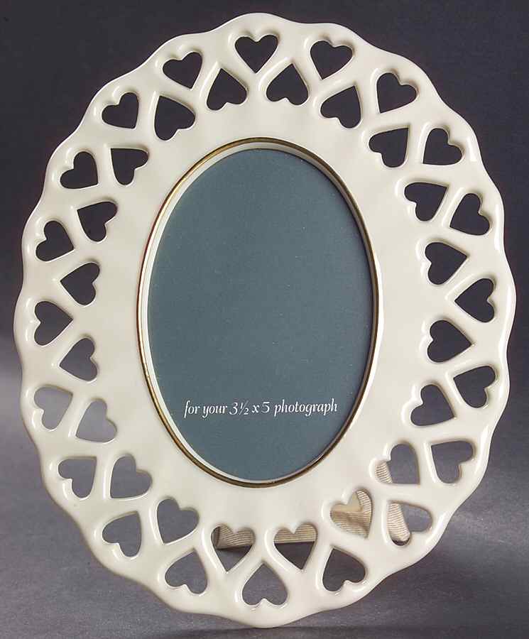 Heart Collection Oval Frame-Holds 3 1/2" X 5" by Lenox-1