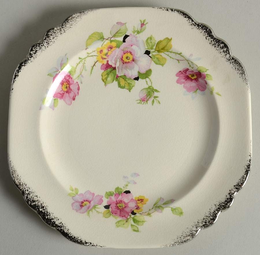 Wild Rose Bread & Butter Plate by Limoges-American-1