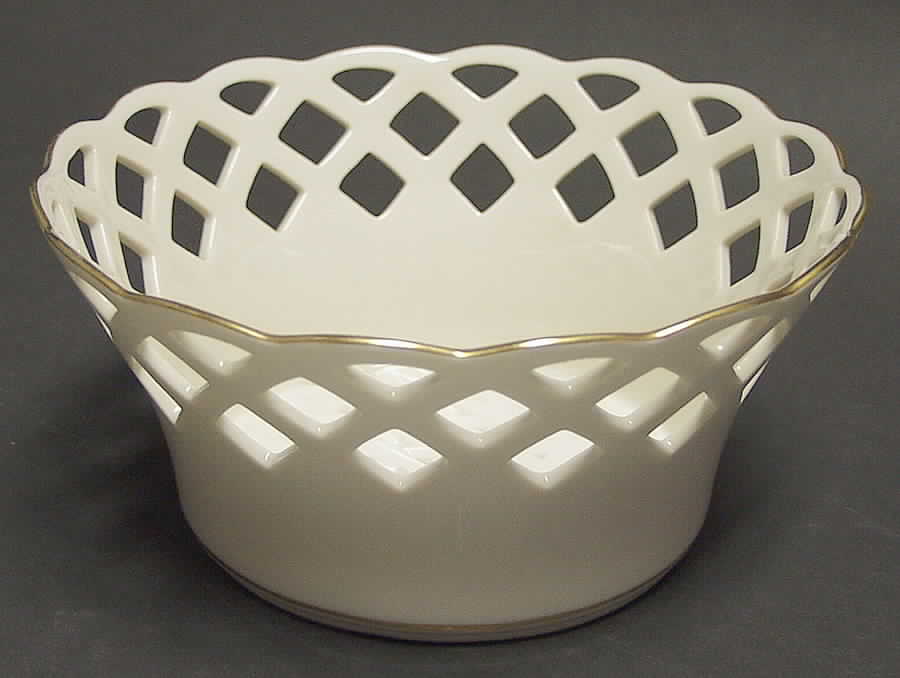 Wicker Collection 7'' Pierced Round Bowl by Lenox-1