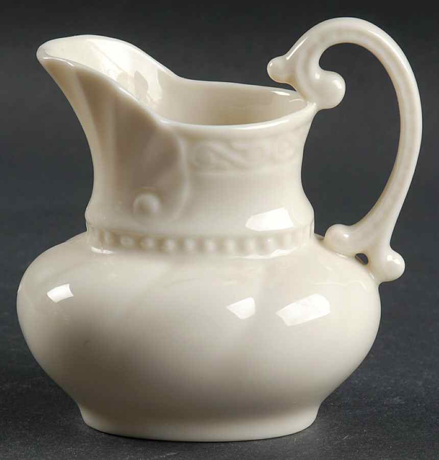 Colonial Collection (No Trim, Green Backstamp) Creamer by Lenox-1
