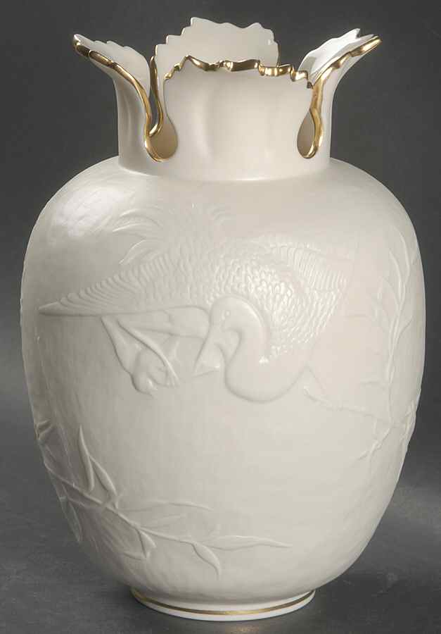 Heritage Collection (Bisque) 8" Statement Vase by Lenox-1