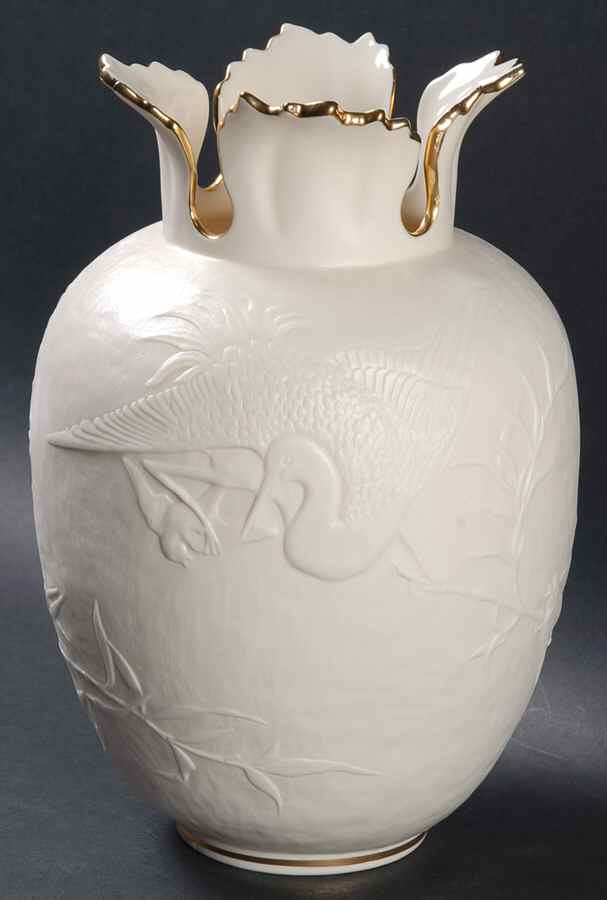 Heritage Collection (Bisque) 9" Statement Vase by Lenox-1