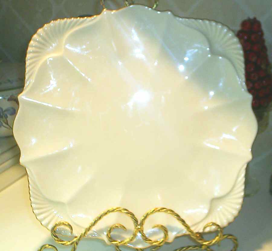 Heritage Collection (Cream) 12" Square Chop Plate by Lenox-1