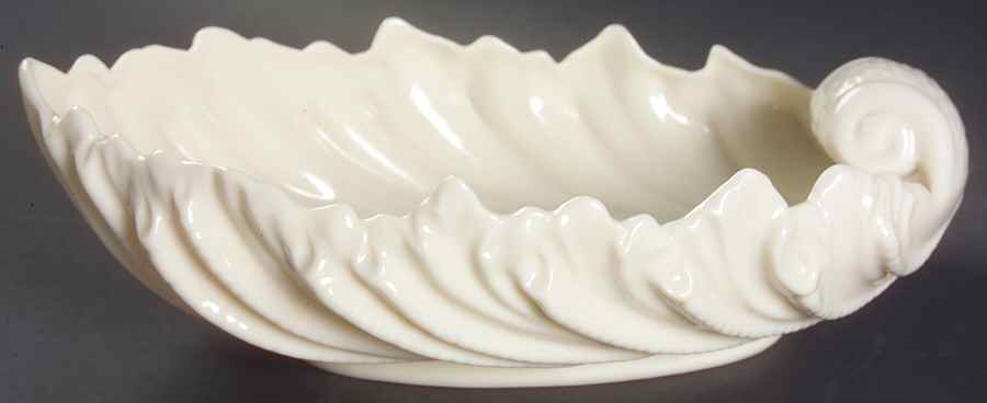 Shell Bowl Collection Cream (No Trim) 9" Shell Shaped Bowl by Lenox-1