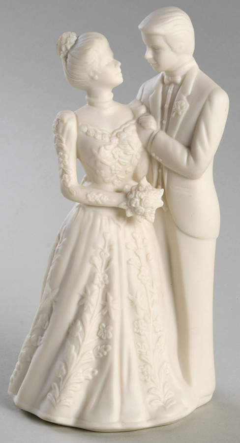 Wedding Promises Collection Bride and Groom Cake Topper (Matte) by Lenox-1
