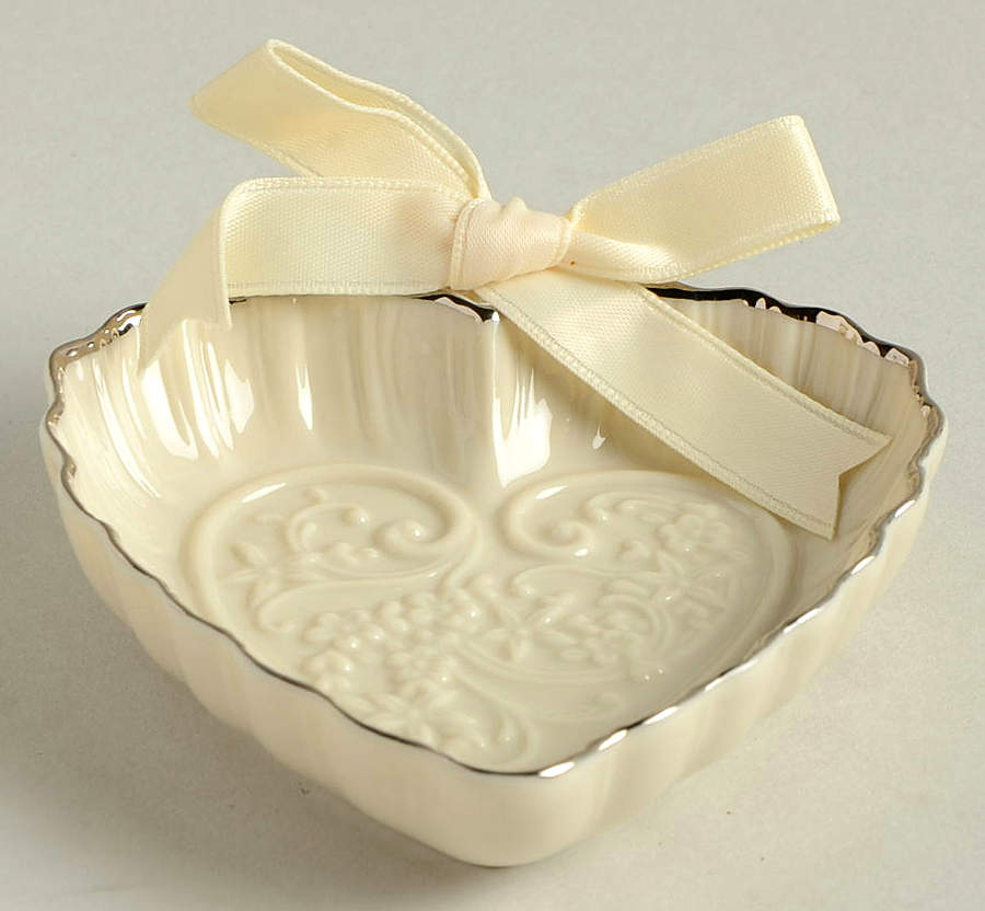 Wedding Promises Collection 3" Heart Shaped Bowl by Lenox-1