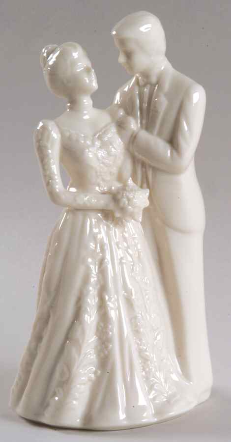 Wedding Promises Collection Bride and Groom Cake Topper (Plain) by Lenox-1