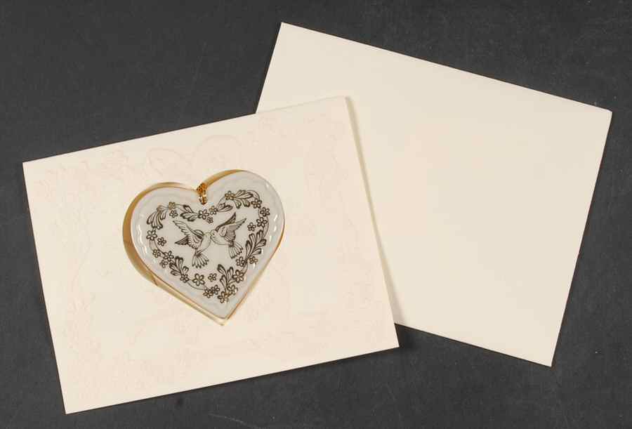 Wedding Promises Collection Gift Card w/China Heart by Lenox-1