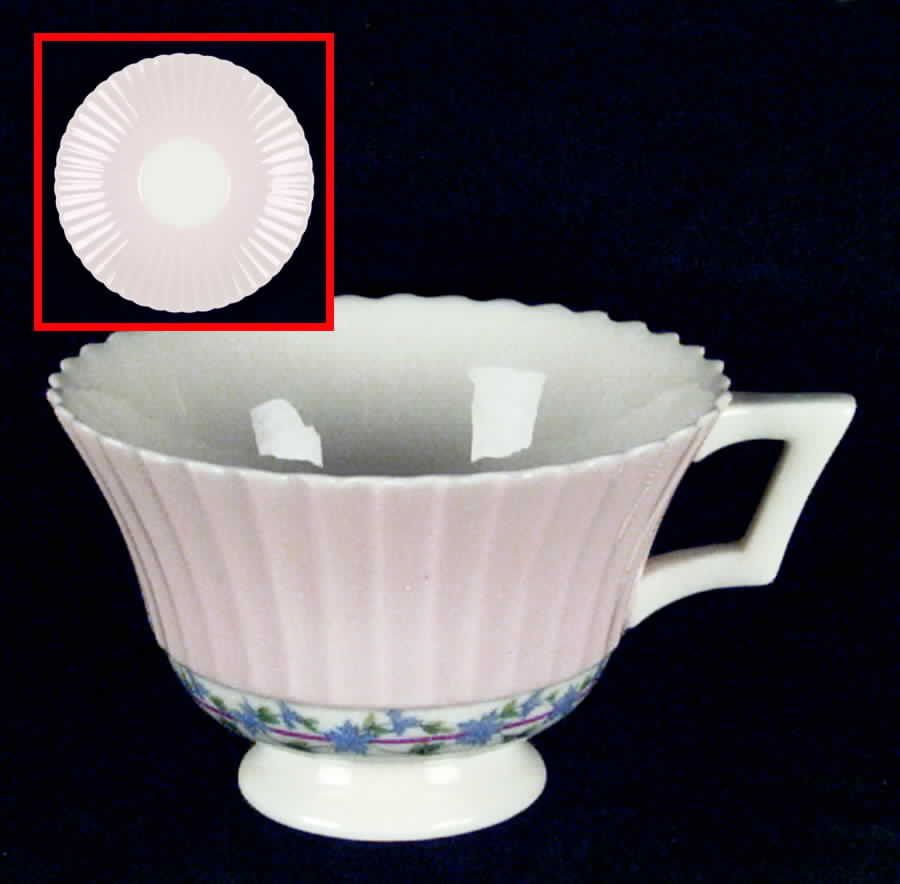 Priscilla Pink Footed Cup & Saucer Set by Lenox-1
