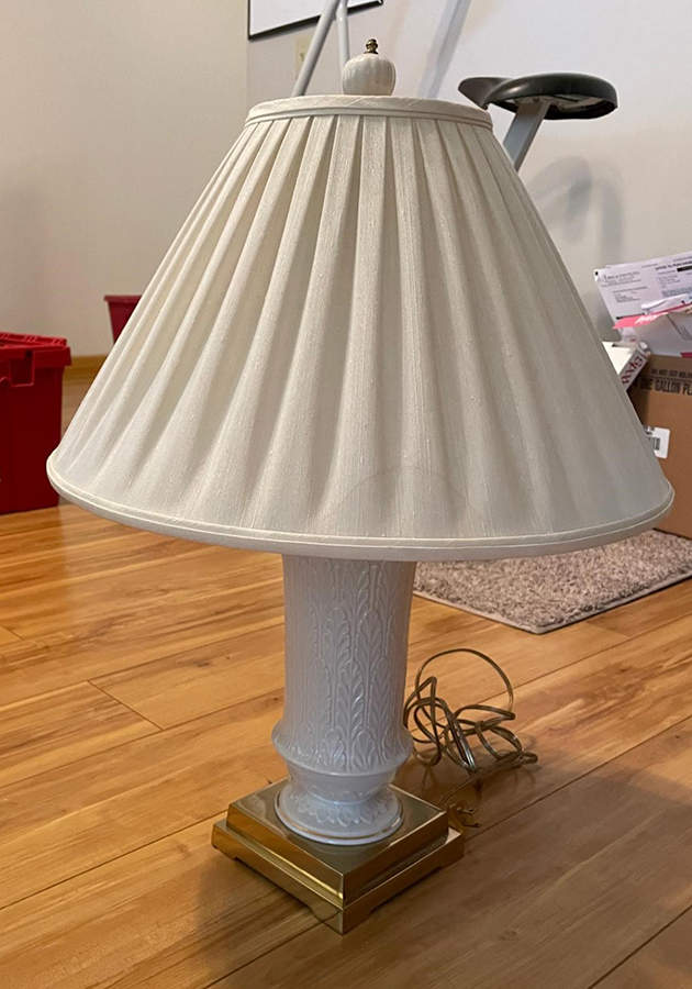 Autumn Leaf Collection 11" Electric Lamp & Shade by Lenox-1