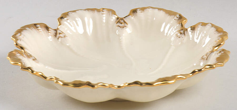 Leaf Collection Gold Trim Medium Leaf Dish by Lenox-1