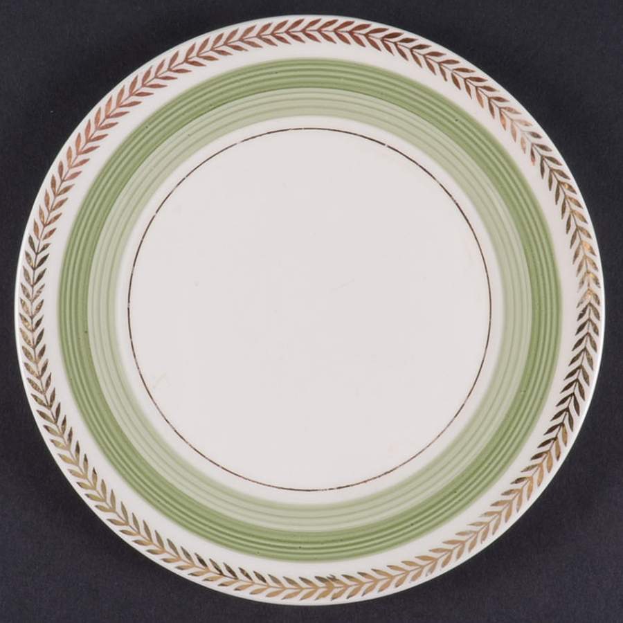 Coronet Green Bread & Butter Plate by Limoges-American-1