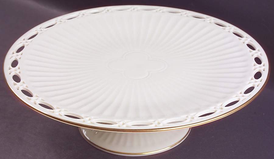 Matelasse 11" Diameter Pedestal Cake Stand by Lenox-1
