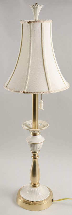 Matelasse 33" Electric Lamp & Shade by Lenox-1