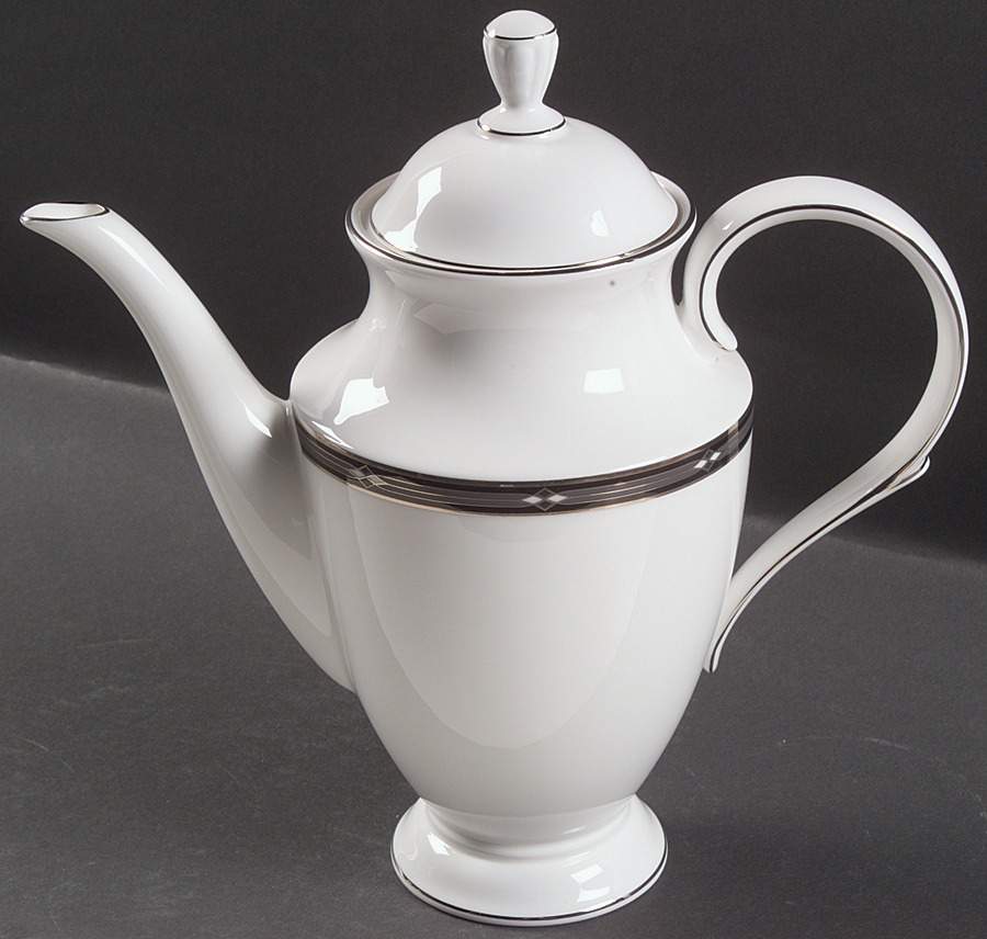 Diamond Solitaire Coffee Pot & Lid by Lenox-1