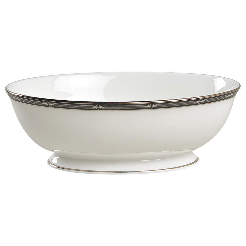 Diamond Solitaire 9" Oval Vegetable Bowl by Lenox-1