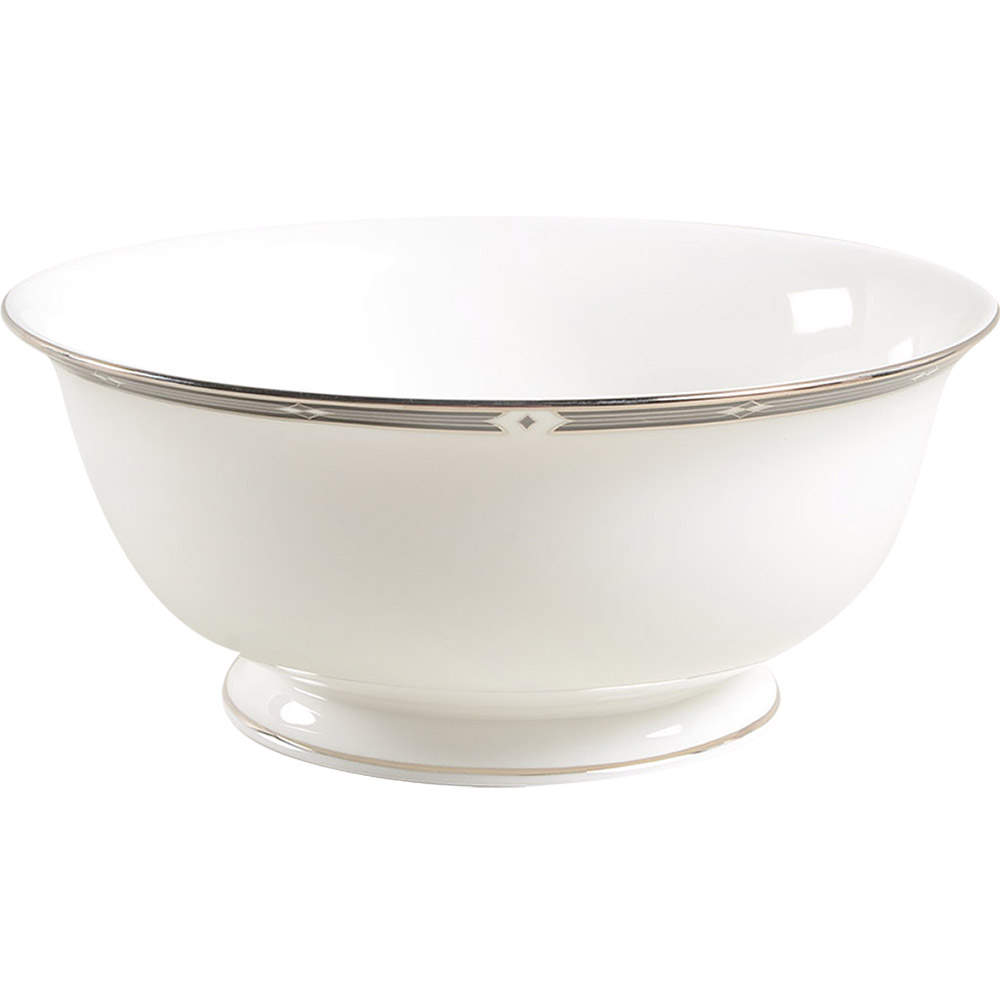 Diamond Solitaire 8" Round Vegetable Bowl by Lenox-1