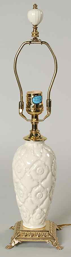 Buttons & Bows Collection 16" Electric Lamp No Shade by Lenox-1
