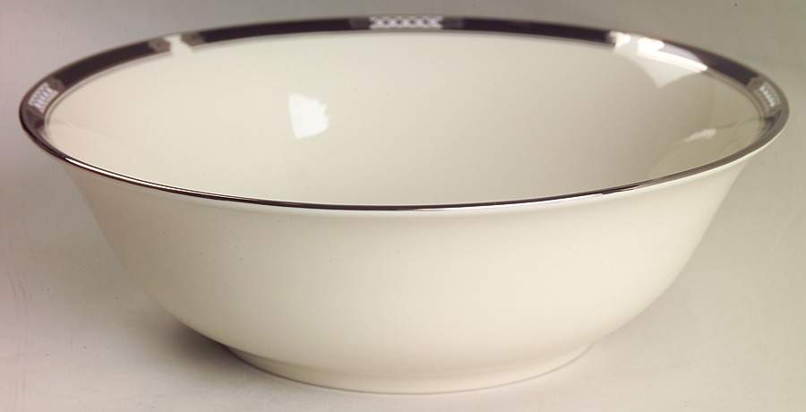 Hancock Platinum (Ivory) 9" Round Vegetable Bowl by Lenox-1