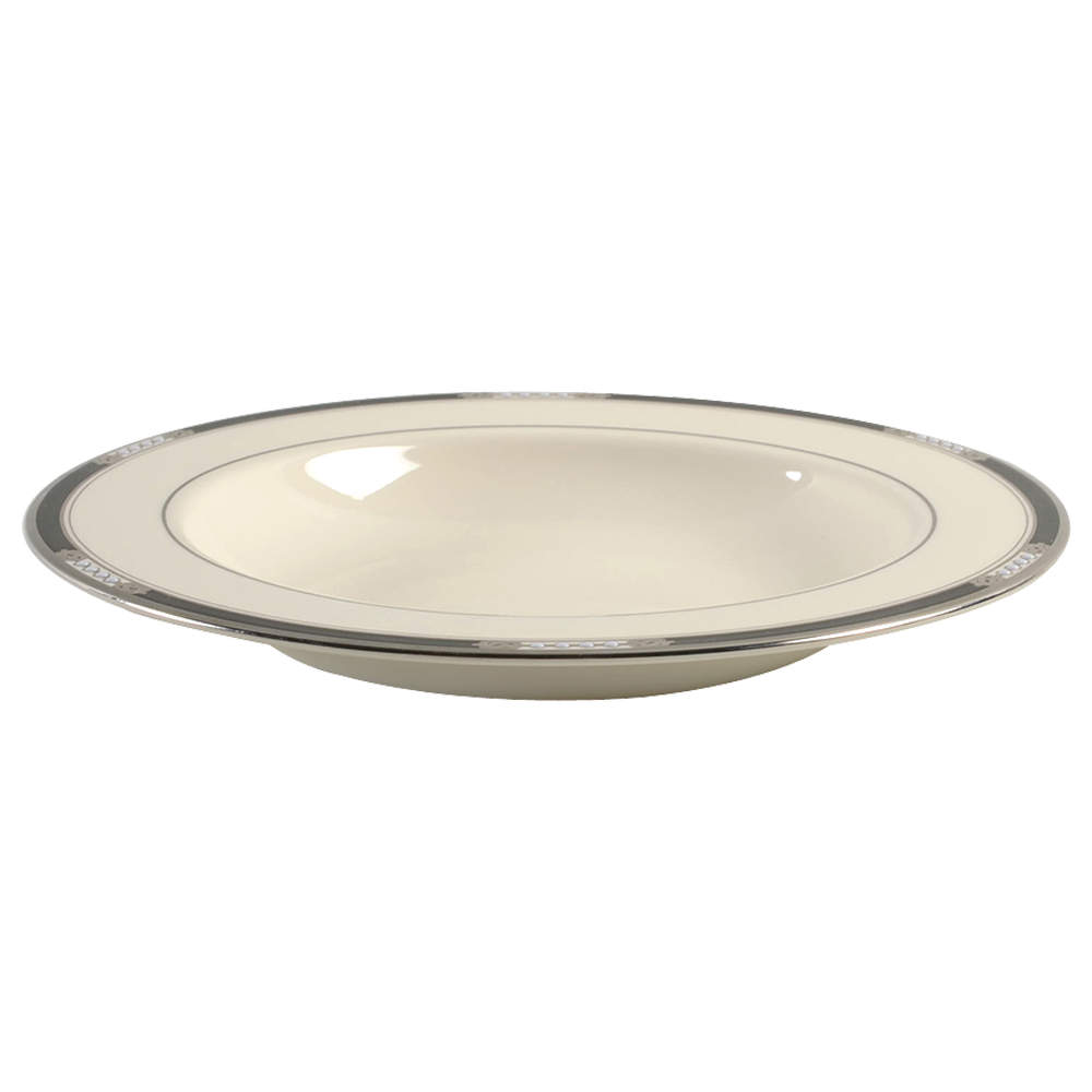 Hancock Platinum (Ivory) 9" Soup/Pasta Bowl by Lenox-1