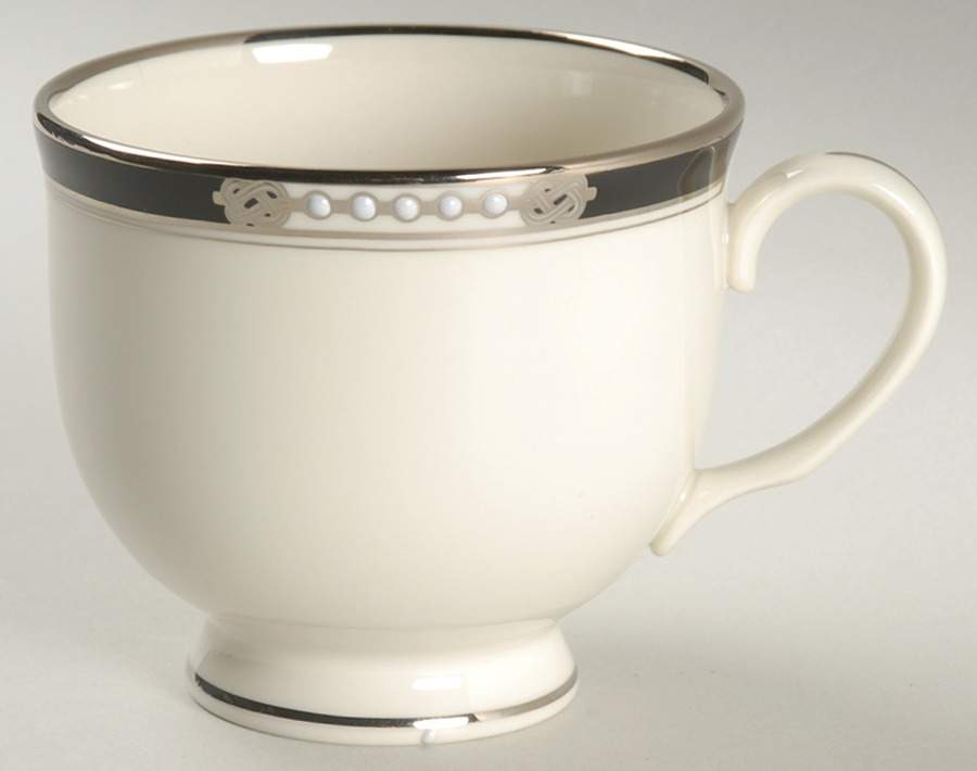 Hancock Platinum (Ivory) Footed Cup by Lenox-1