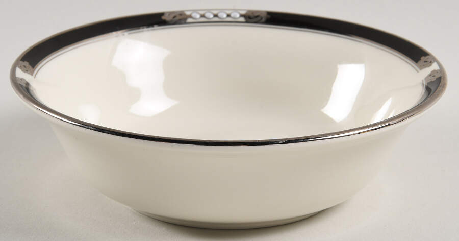 Hancock Platinum (Ivory) Fruit/Dessert (Sauce) Bowl by Lenox-1