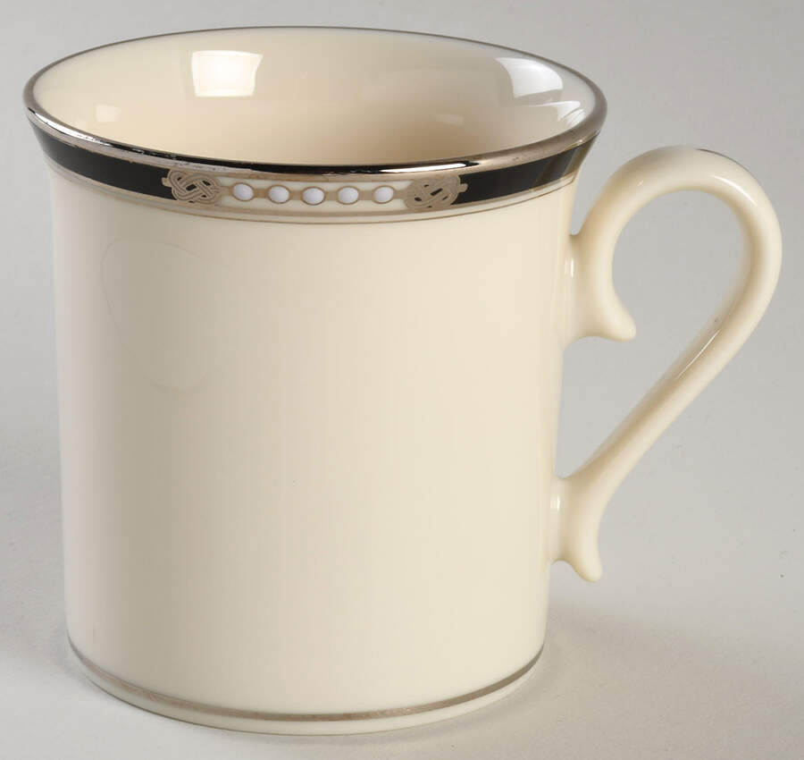 Hancock Platinum (Ivory) Mug by Lenox-1