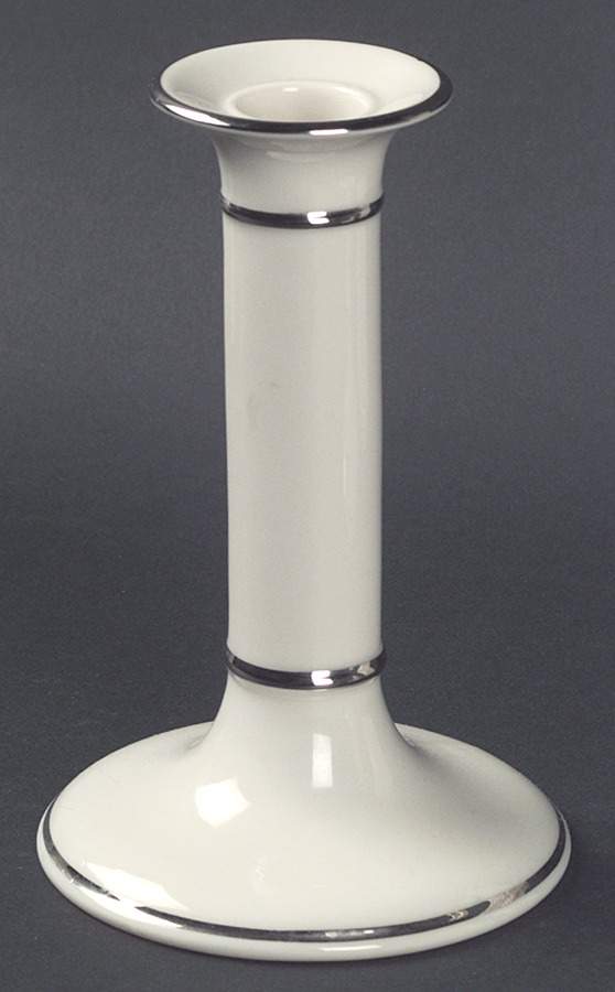 Windsor Collection Platinum Single Light Candlestick by Lenox-1