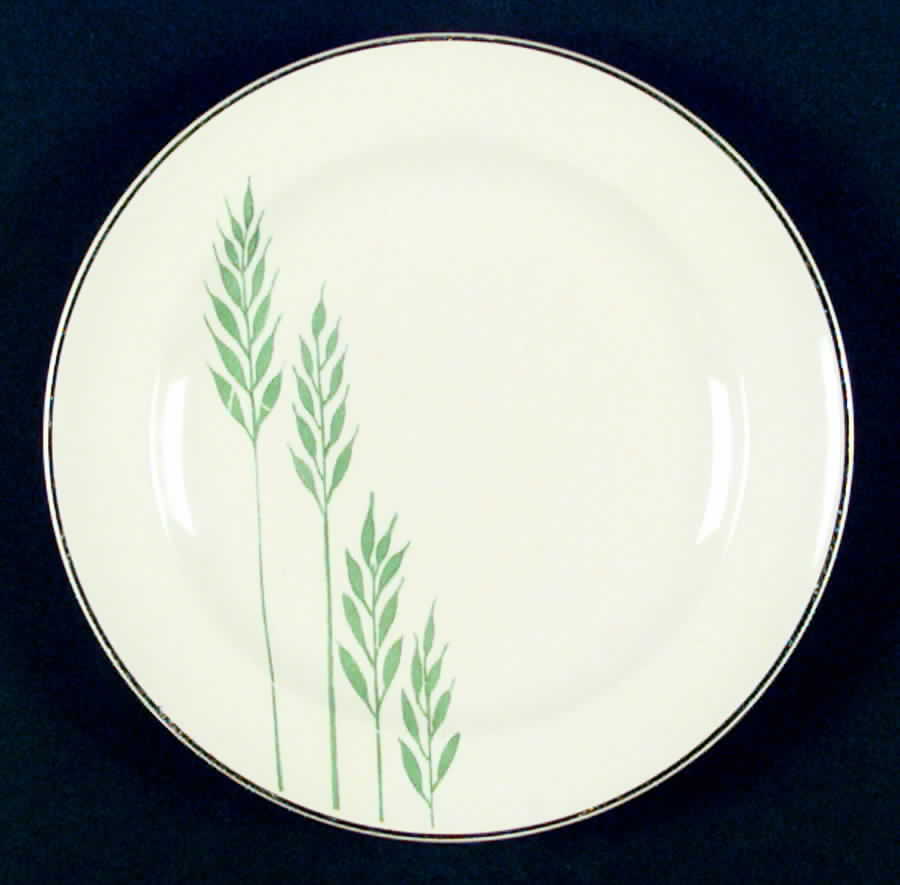 Green Wheat (Round) Luncheon Plate by Leigh Potters-1