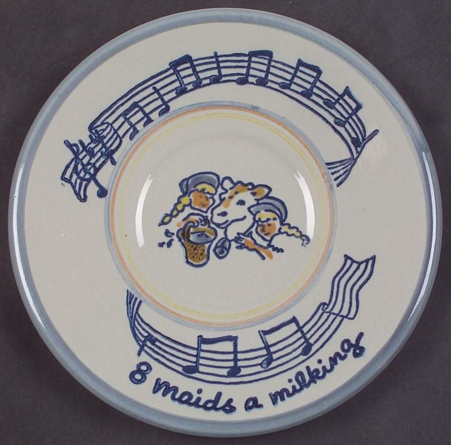 Twelve Days of Christmas Dessert/Pie Plate by Louisville-1
