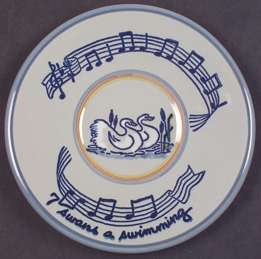 Twelve Days of Christmas Dessert/Pie Plate by Louisville-1