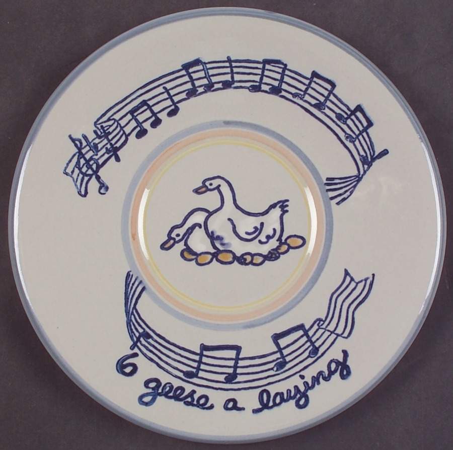 Twelve Days of Christmas Dessert/Pie Plate by Louisville-1