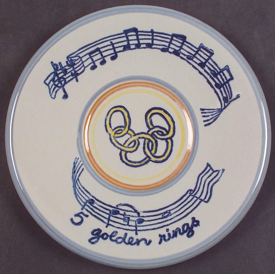 Twelve Days of Christmas Dessert/Pie Plate by Louisville-1