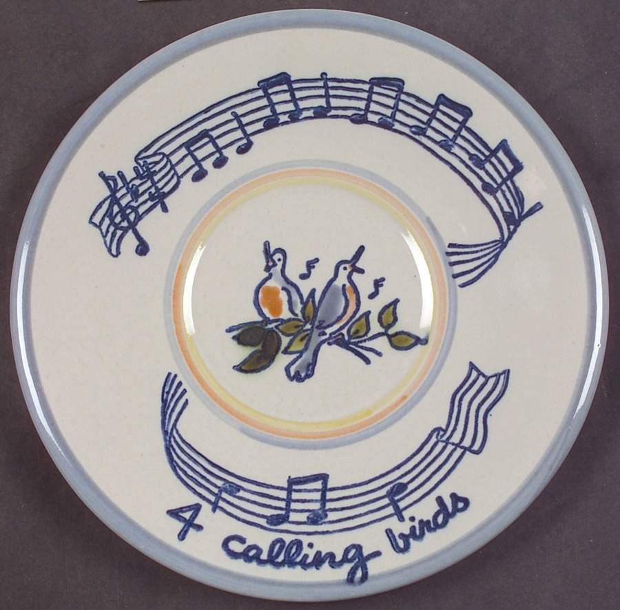 Twelve Days of Christmas Dessert/Pie Plate by Louisville-1