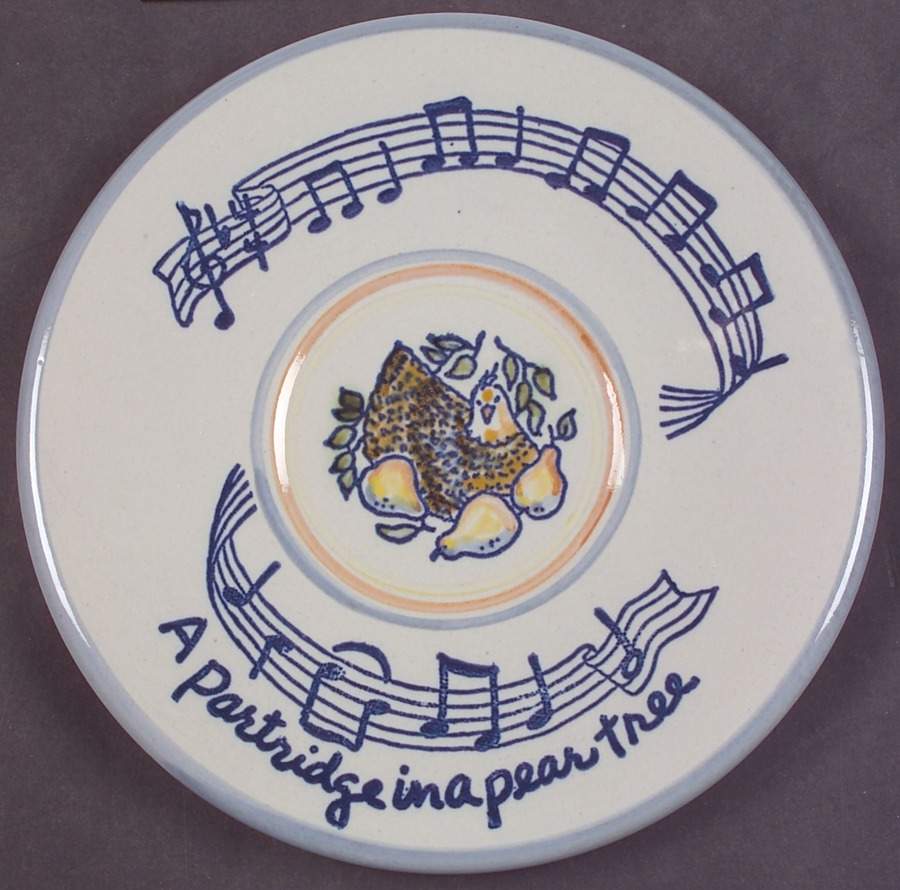 Twelve Days of Christmas Dessert/Pie Plate by Louisville-1