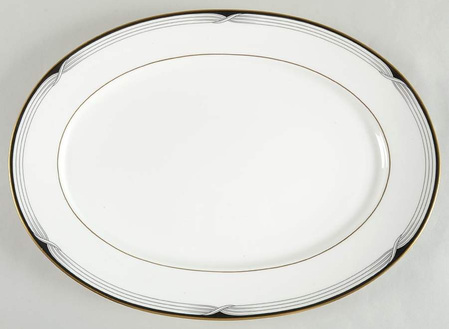 Erica (Japan Backstamp Mark) 16" Oval Serving Platter by Lenox-1