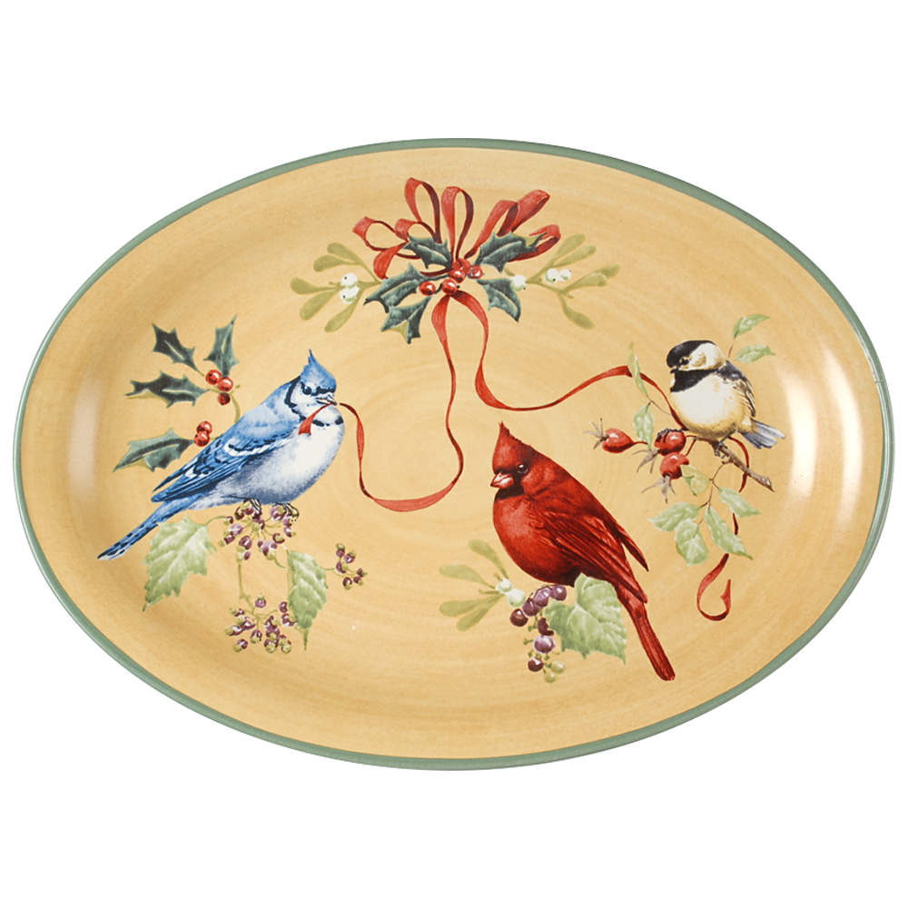 Winter Greetings 16" Oval Serving Platter by Lenox-1