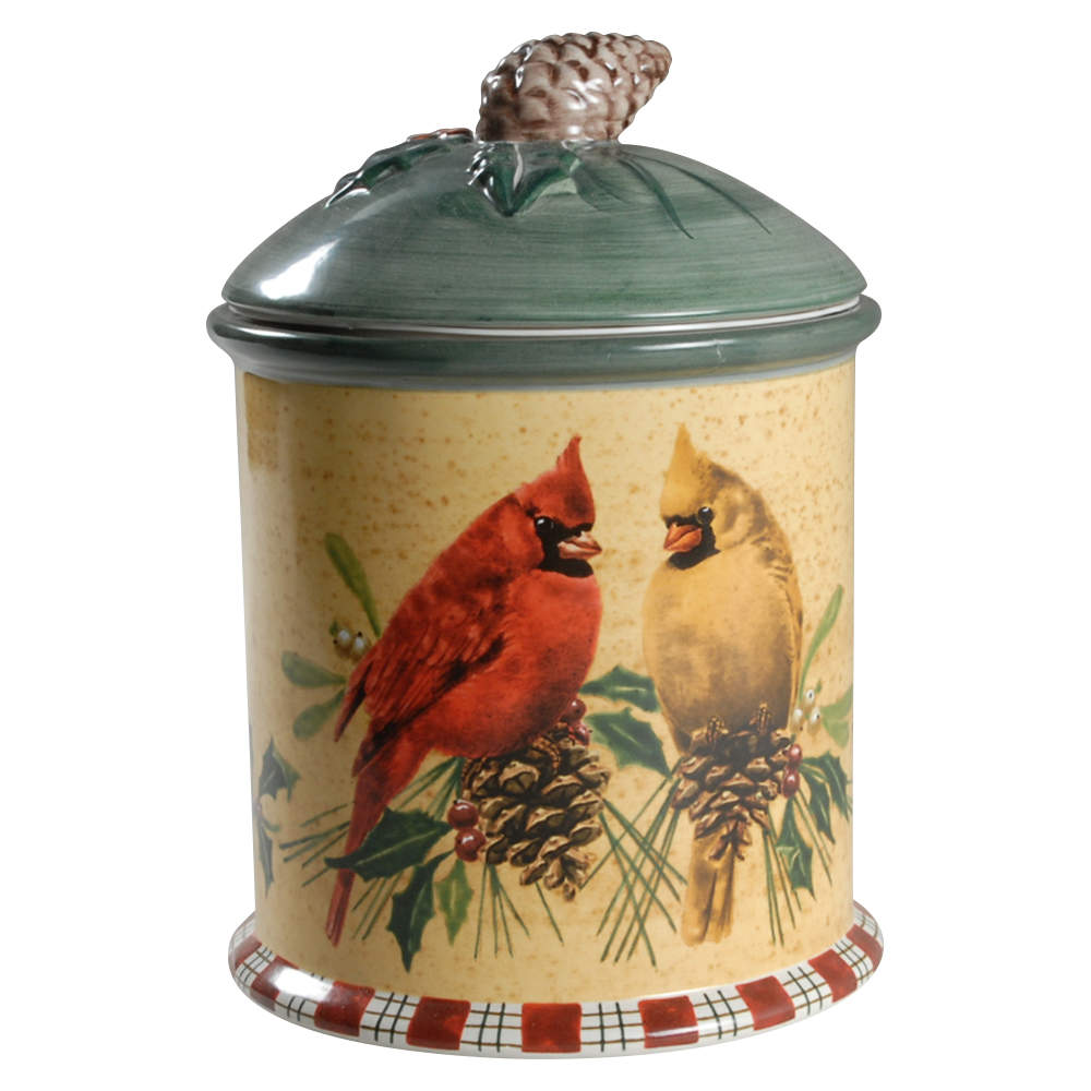 Winter Greetings Cookie Jar & Lid by Lenox-1