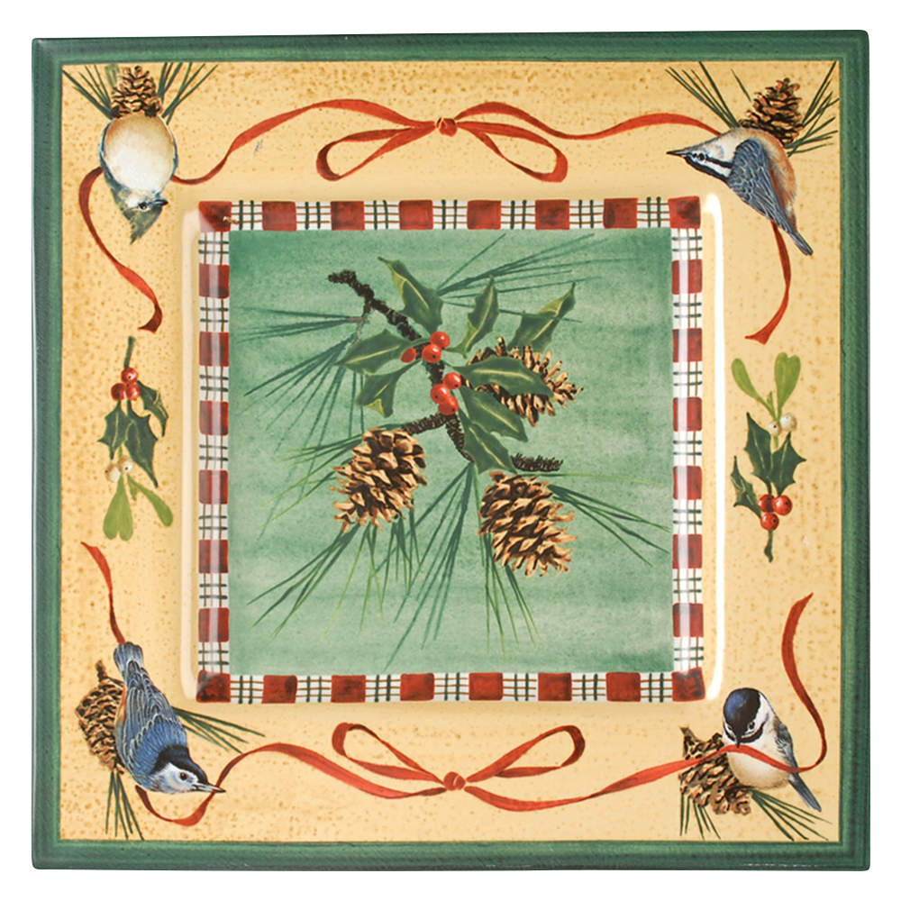 Winter Greetings 14" Square Platter by Lenox-1