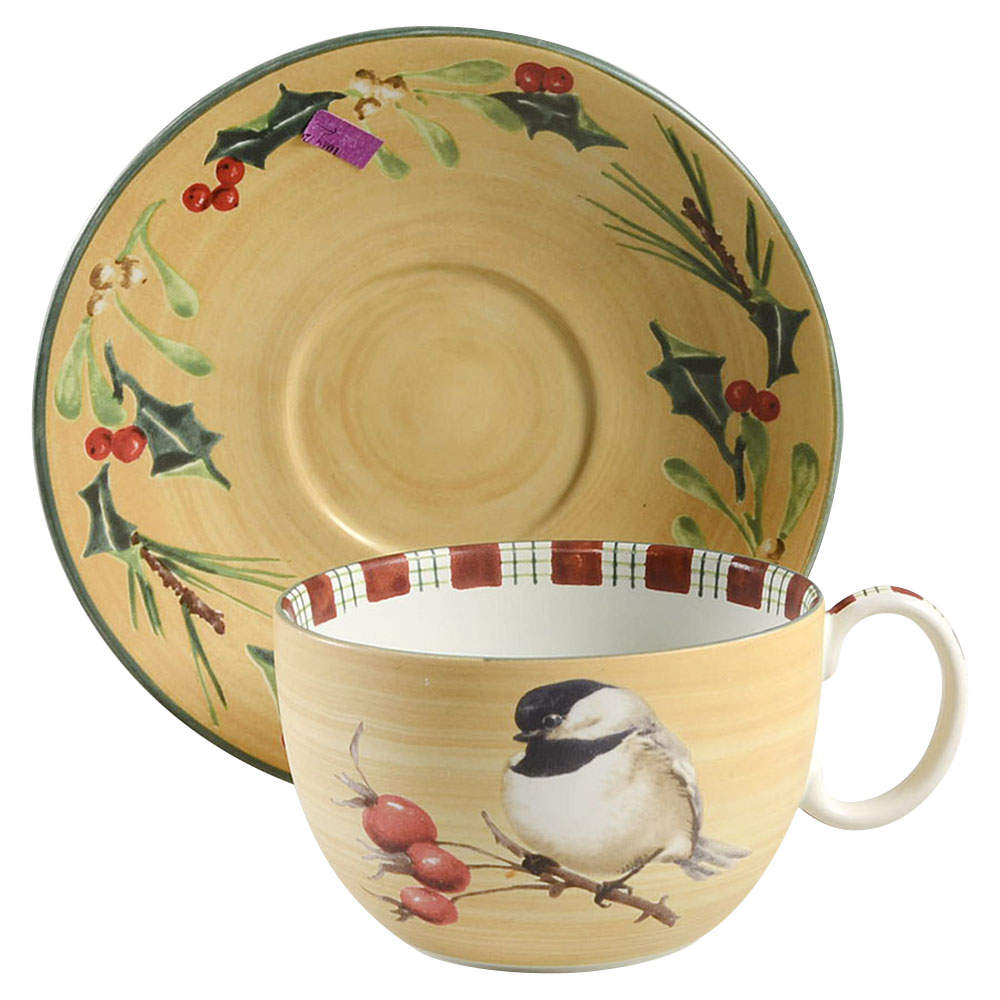 Winter Greetings Breakfast Cup & Saucer Set by Lenox-1