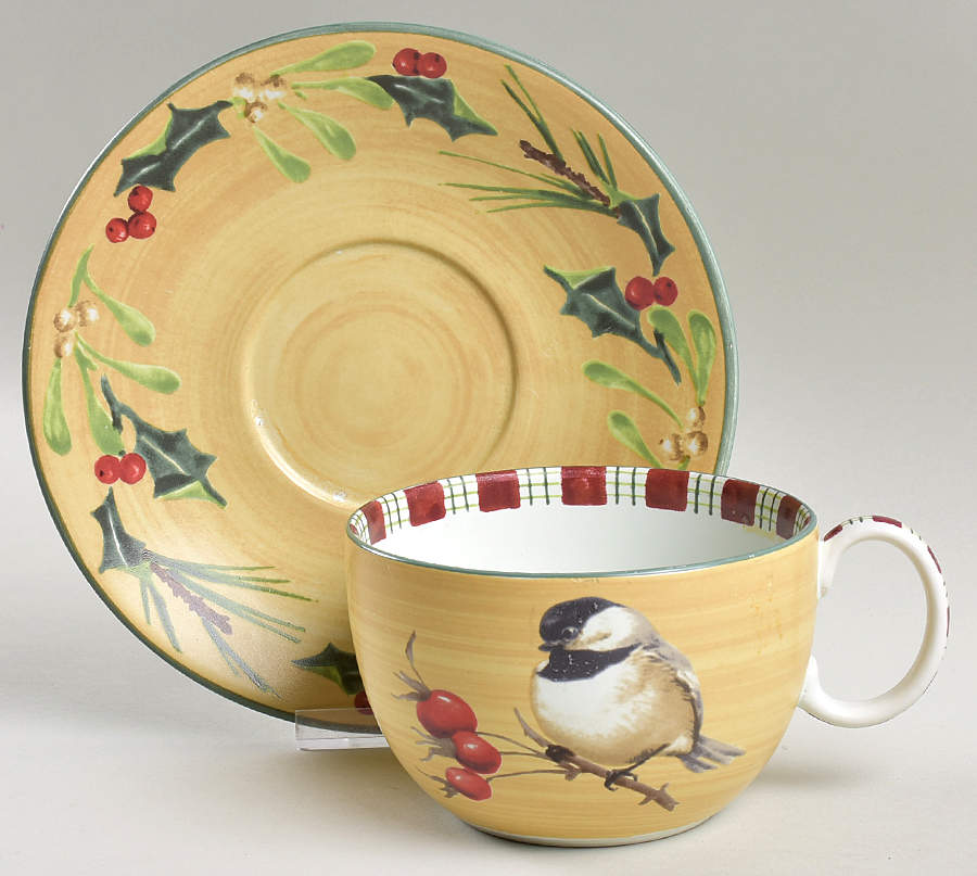 Winter Greetings Breakfast Cup & Saucer Set by Lenox-1