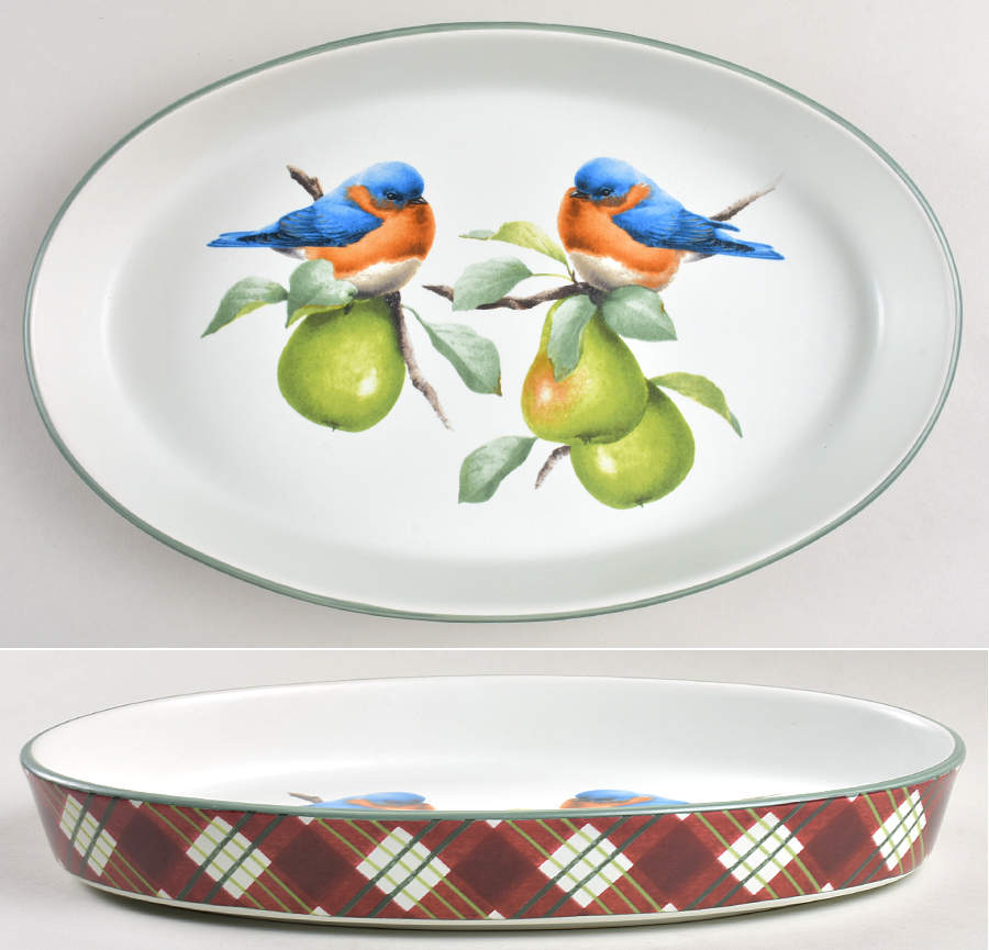 Winter Greetings 13" Oval Baker by Lenox-1